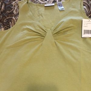 Margarita green stretch tank by Liz Claiborne
